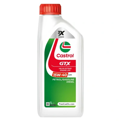 Image de Castrol GTX A3/B3 15W 40 1I Huile moteur 15F627 VOLKSWAGEN: Golf 4, 5, Polo IV 3/5 portes, AUDI: A3 Sportback, A4 B7 Avant