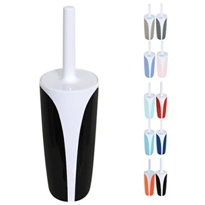Image de homeXpert MSV Brosse WC avec Support PS Kandy Noir