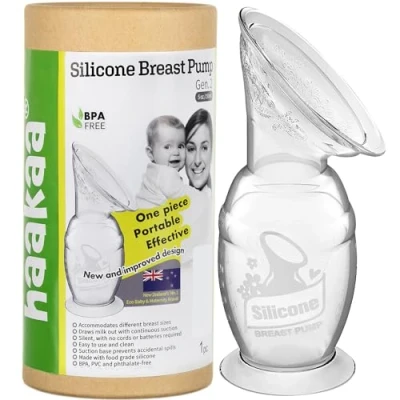 Image de haakaa Tire Lait Manuel, Collecteur de Maternel avec Base Succion, 5oz/150ml