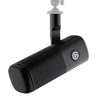 Image de Elgato Wave DX Micro XLR dynamique cardioïde, suppression de bruit, optimisation des voix pour podcast, streaming et diffusion, booster signal non requis, compatible toutes interfaces, Mac PC