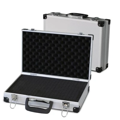 Image de PeakTech 7260 Mallette Universelle pour Instruments de Mesure, Robuste en Aluminium, Compartiment à Outils, Rembourrage Mousse, Verrouillable, Anti Poussière, L 370 x 230 80mm