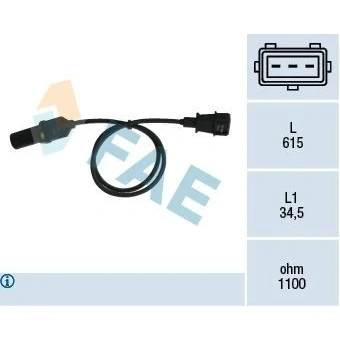 Image de FAE 79005 Capteur d&#039;impulsions avec câble FIAT: Punto II 3/5 portes, Doblo I Break, LANCIA: Ypsilon II, Y