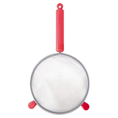 Image de Terraillon Access Tamis, Ustensile à usage Professionnel et Domestique, Anneau de Suspension, Express Your Chef, Inox/Silicone, Agrumes