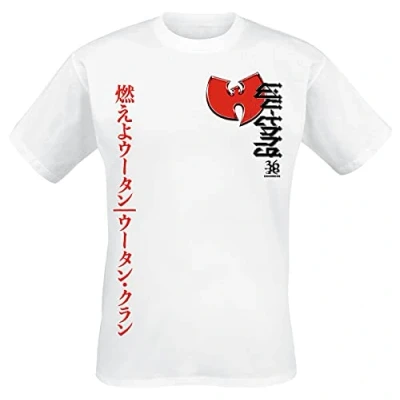 Image de Wu Tang Clan Swords Homme T Shirt Manches Courtes Blanc L 100% Coton Regular/Coupe Standard
