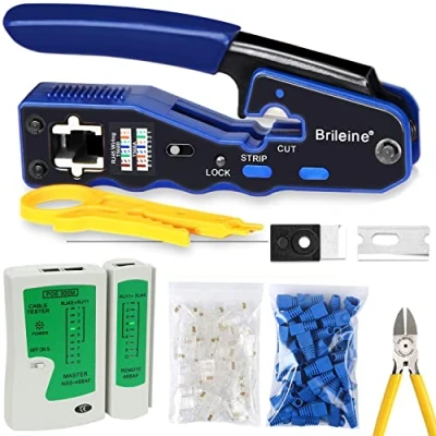 Image de Brileine Kit d&#039;outils à sertir RJ45 Cat5e Cat6