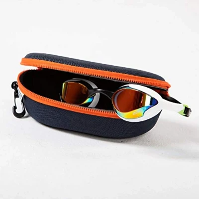 Image de Étui à lunettes de natation Zone3 orange/navy TU