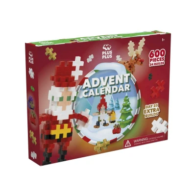 Image de Plus 3973 Calendrier de l&#039;Avent créatif, 24 petites portes + 1 porte supplémentaire avec surprise, pour enfants à partir 5 ans, jouet construction génial, fabriqué au Danemark, 600