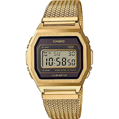 Image de Casio Premium Unisex Montre à affichage digital, Taille: One Size, Gold coloured