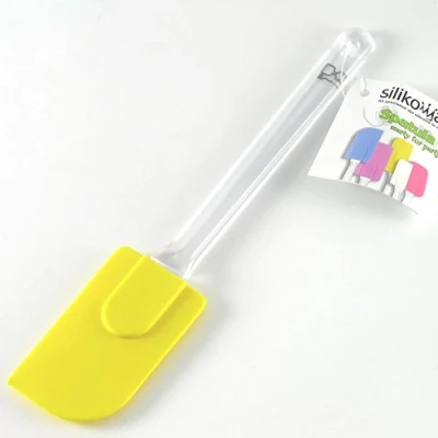 Image de Silikomart 70.053.60.0001 Spatule avec Manche Silicone/Plastique Jaune 1 x 4,8 23,5 cm