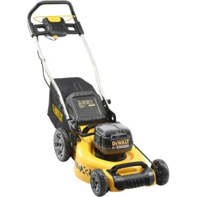 Image de DEWALT Tondeuse XR Brushless 18V 5Ah Li Ion DCMW564N XJ à Gazon sans Fil avec Sac de Ramassage 55l Largeur Coupe 48cm Tonte jusqu’à 800m2 36V