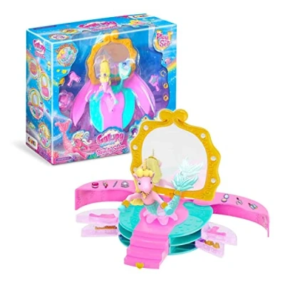 Image de Galupy Mermaid Salon de beauté Set Jeu Licorne Jouet 1x Figurine avec Queue sirène + Accessoires