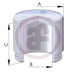 Image de AUTOFREN SEINSA D02572 Piston, étrier de frein 51 Essieu avant HONDA: CIVIC 4 Hatchback, V 3/5 portes, 6 Hatchback oscaro, mister auto,