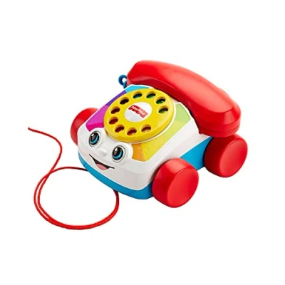 Image de Fisher Price Mon Téléphone mobile jouet bébé, cadran factice rotatif, pour apprendre les chiffres et couleurs, 12 mois plus, FGW66