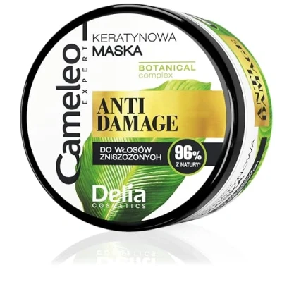 Image de Delia Cameleo Masque de reconstruction à la kératine pour cheveux abîmés 200 ml
