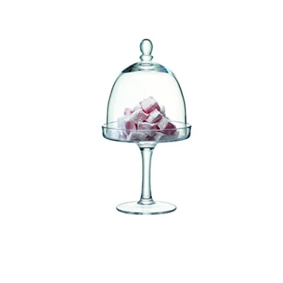 Image de LSA International 15 cm Servir Support et dôme, Transparent