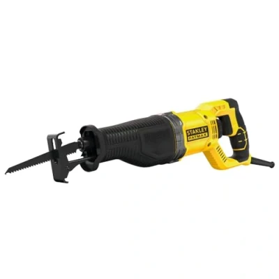 Image de Stanley FATMAX Scie Sabre Filaire et Compacte 900W 3200 cps/mn Longueur de Course 28 mm Coupe Rapide Semelle Ajustable Changement Lame Sans Outils Câble Caoutchouc 4m Gamme FME360 QS