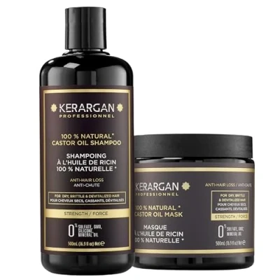 Image de Kerargan Shampoing &amp; Masque Set pour les cheveux, Taille: 1000 ml, Gold
