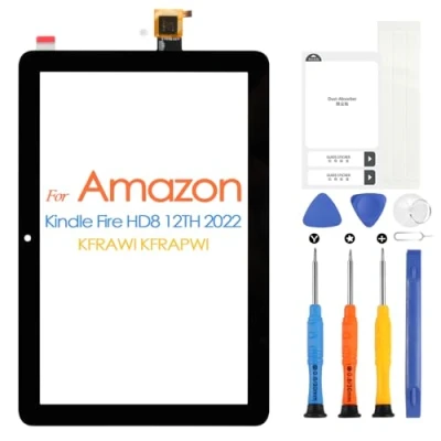Image de ARSSLY Écran Tactile pour Amazon Kindle Fire HD8 2022 12a Gen l&#039;écran HD 8 Plus Generazione Digitizer Panneau de Verre avec Kit réparation Remplacement
