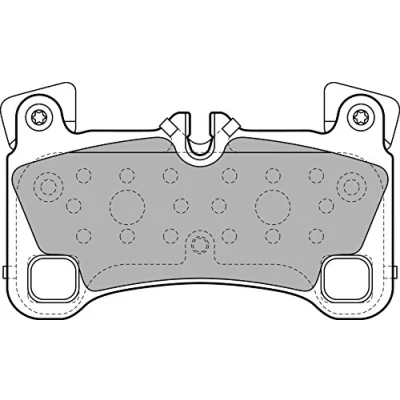 Image de DELPHI LP2118 Jeu de plaquettes frein préparé pour indicateur d&#039;usure avec tôle anti bruit sans accessoires PORSCHE: Cayenne, VOLKSWAGEN: Touareg I