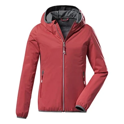 Image de Killtec Girl&#039;s Veste softshell à col montant, compressible KOS 164 GRLS SFTSHLL JCKT, coral, 116, 38362 000