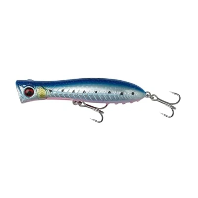 Image de Savage Gear Gravity Popper White Glow 9cm (13.5g) Leurre de surface