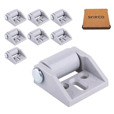 Image de SKIR&#039;CO Lot de 8 petites roulettes meuble 15 mm en caoutchouc, non pivotantes, roulettes, fixes, unidirectionnelles (8)