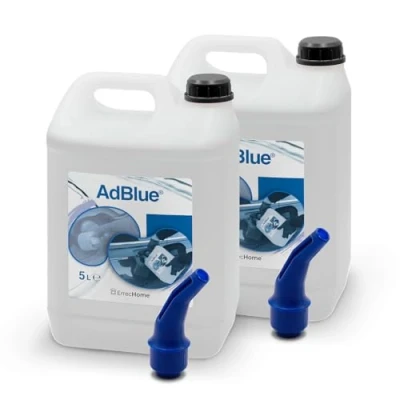 Image de ErrecHome AdBlue® Additif pour Moteurs Diesel avec Bec Verseur la Réduction des Émissions NOx à Base d’Urée, Conforme ISO 22241 1, 10 L (2 x 5 L)