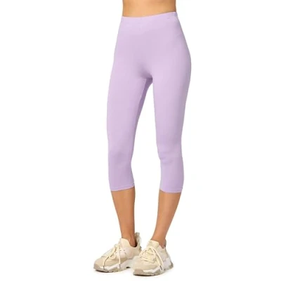 Image de Merry Style Leggings Femme 3/4 Confortable Viscose Pantacourt Tenue Sport Short Cycliste MS10 144(Violet Clair, XL)