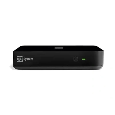 Image de TELE System UP T2 4K : Décodeur numérique terrestre Android TV Ultra HD, Smart Upgrade, Tuner DVB HEVC HDR10+HLG, HDMI/SCART Adapter Inclus Certificato Google