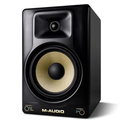 Image de M Audio Forty Eighty Enceinte de Monitoring 8 Studio pour Produire et Mixer avec Transition DSP, égaliseur, appli contrôle Bluetooth, 150W