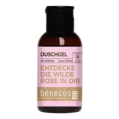 Image de Gel de douche Benecos Wildrose, mini taille, 50 ml (1)