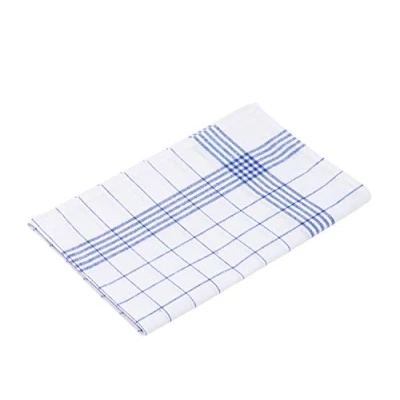 Image de Gözze Lot de 3 Torchons, 100% coton, haute densité (260 g/m²), 50 x 70 cm Bleu/Blanc