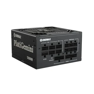 Image de ENERMAX PlatiGemini ATX 3.1 &amp; ATX12VO Alimentation Hybride 1200W 80PLUS Platinum (entièrement modulaire, 12V 2x6, 60% Semi fanless) INCL. WireView GPU ; EGN1200P