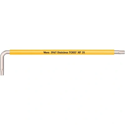 Image de Wera 3967 SXL HF Clés mâles coudées TORX® Multicolour avec fonction de retenue, version longue, acier inoxydable, TX 25 x 154 mm