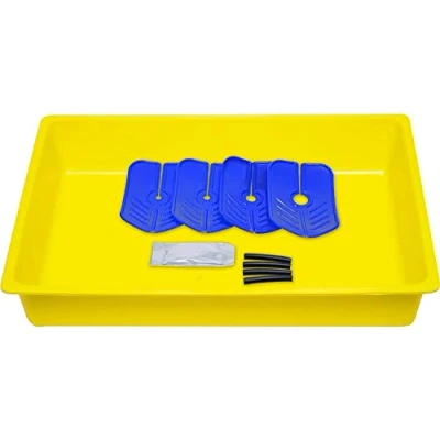 Image de Arctic Hayes DT1 Kit de vidange radiateur réutilisable avec plateau, colliers dérivation, sangles d&#039;étanchéité, gel résistant à l&#039;eau et instructions (français non garanti), jaune