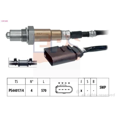Image de FACET 10.7600 Sonde lambda avec monture Made in Italy OE Equivalent chauffé, planaire, Filetage prégraissé VOLKSWAGEN: Polo IV 3/5 portes