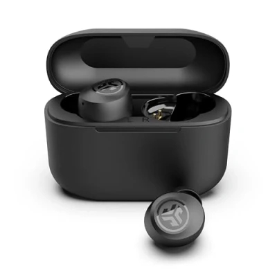 Image de JLab Go Air Pop+ Ecouteurs Bluetooth sans Fil Écouteurs Intra Auriculaires avec Micro, 35+ Heures d&#039;Autonomie, Ecouteur et Boîtier de Charge, Oreillette Son Personnalisé EQ3, App, Noir