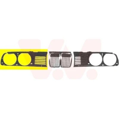 Image de Grille de radiateur VAN WEZEL 0620512