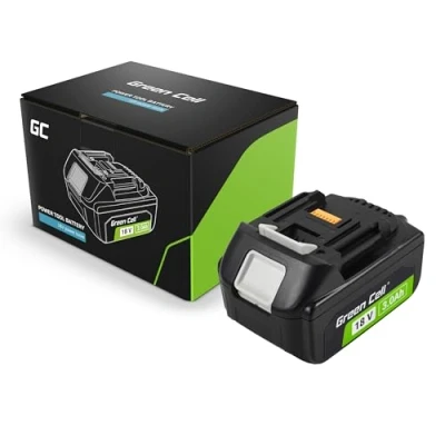 Image de Green Cell (3 Ah 18 V Li ION) BL1830 BL1850 BL1840 BL1860 BL1830B Batterie de Rechange 3000 mAh pour système Makita LXT avec indicateur Charge Pas d&#039;effet mémoire