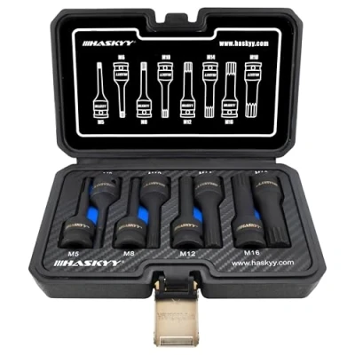 Image de Lot de 12 douilles XZN Haskyy à denture multiple M4 M5 M6 M8 M9 M10 M11 M12 M13 M14 M16 M18