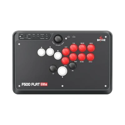 Image de MAYFLASH F500 FLAT Elite Fight Stick Leverless Controller avec boutons Sanwa OBSF pour PS4, PC, Xbox Series S/X, Switch, Steam Deck, macOS, Android, Raspberry Pi et autres
