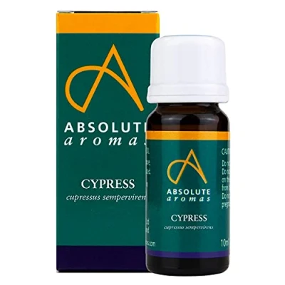 Image de Absolute Aromas Huile Essentielle de Cyprès 10 ml 100% Pure, Naturelle, Non Diluée, Vegane et Sans Cruauté Pour une utilisation dans les Diffuseurs Mélanges d&#039;Aromathérapie