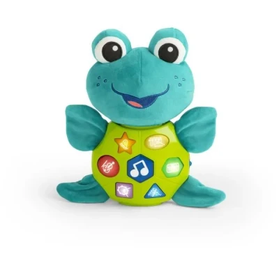 Image de Baby Einstein, Jouet Musical Ocean Explorers Neptune’s Cuddly Composer, d&#039;éveil en Peluche, Apprentissage des Couleurs et Formes, 3 Langues, A Partir de 6 Mois