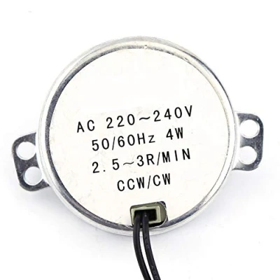 Image de AC 220 240V 4W Moteurs Synchrones 50/60Hz CCW/CW Moteur à Engrenages de Synchronisation(2.5 3RPM)