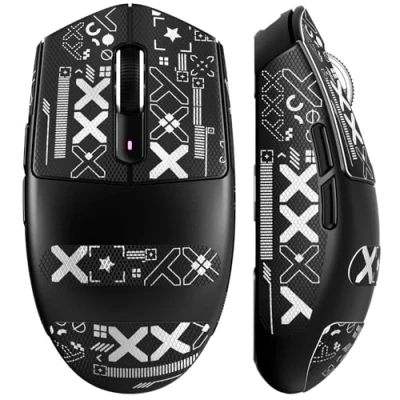 Image de MAMBASNAKE x ATTACK SHARK G3 Souris Gamer Sans Fil, Ultra Légère 59g, Capteur Optique PAW3311, 25 000 DPI, Bluetooth/2.4G/USB C, 5 Boutons Programmables, Grip Antidérapant, 500mAh pour PC/Mac Schwarz