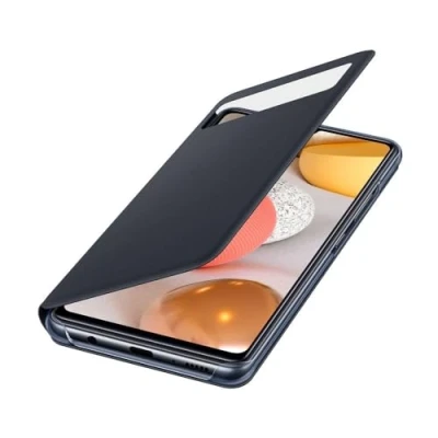 Image de Samsung S View Wallet EF EA426P Étui de Protection Antichoc avec fenêtre visualisation intégrée pour Galaxy A42 5G Noir