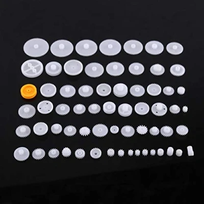 Image de Gugxiom Engrenages en Plastique Poulie Ceinture Ver Kits Couronne Engrenage Ensemble Robot Moteur Jouet DIY Pièces(64 Types de kit d&#039;engrenage)