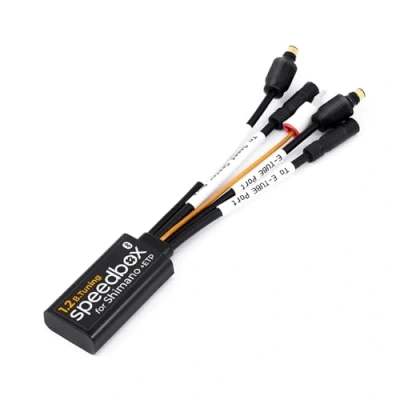 Image de SPEEDBOX 1.2 B.Tuning (Bluetooth) Compatible avec Shimano/Puce de Tuning pour vélos électriques Moteurs E8000, E7000, E6100, E5000/+ Port E Tube Di2 + Système Satellite App