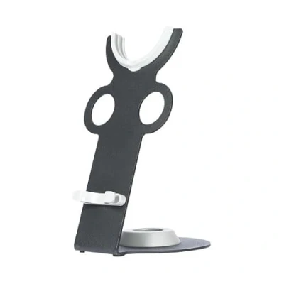 Image de conecto support sèche Cheveux Compatible avec Dyson® Supersonic, Fixation magnétique Forte, Coussinet en Silicone, Gestion des câbles, Noir