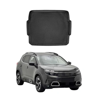 Image de OMAC Tapis de Coffre pour Citroen C5 Aircross 2018 2025 en Caoutchouc Noir
